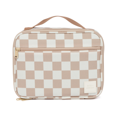 Kids Lunch Bag - Mocha Checker