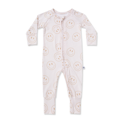 Zip Romper - Happy Face