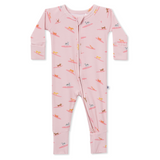 Pink Surfing Dogs Ribbed
