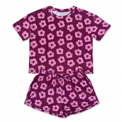 Women's Bamboo Pajama Set - Berry Hau