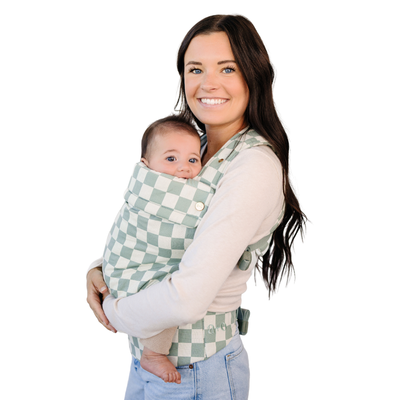 Essential Baby Carrier - Olive Checker