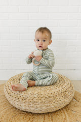 Olive Stripe Ribbed