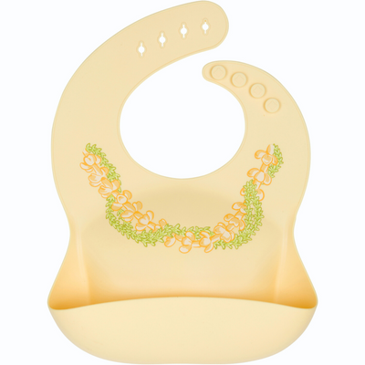 Silicone Bib - Puakenikeni Lei