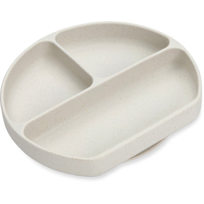 Divided Suction Plate - Oatmeal Speckle