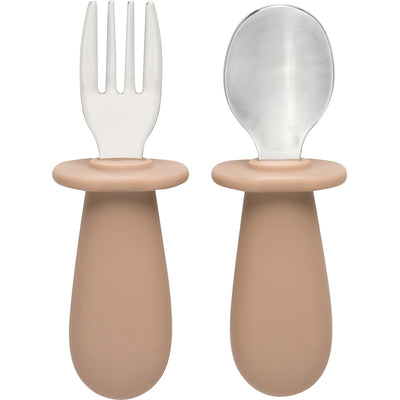 Toddler Utensil Set - Taupe