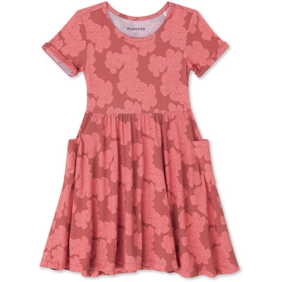 Pocket Dress - Mauve Hibiscus