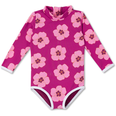 Girls One Piece Swimsuit - Berry Hau