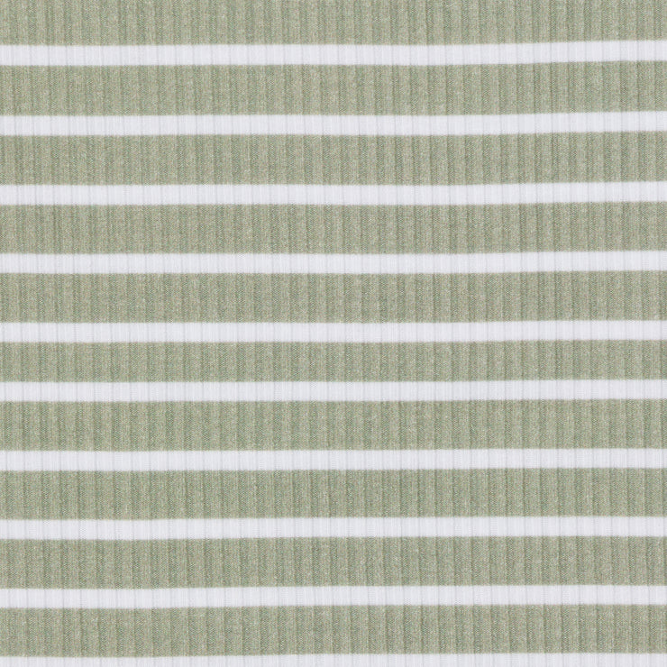 Olive Stripe Ribbed