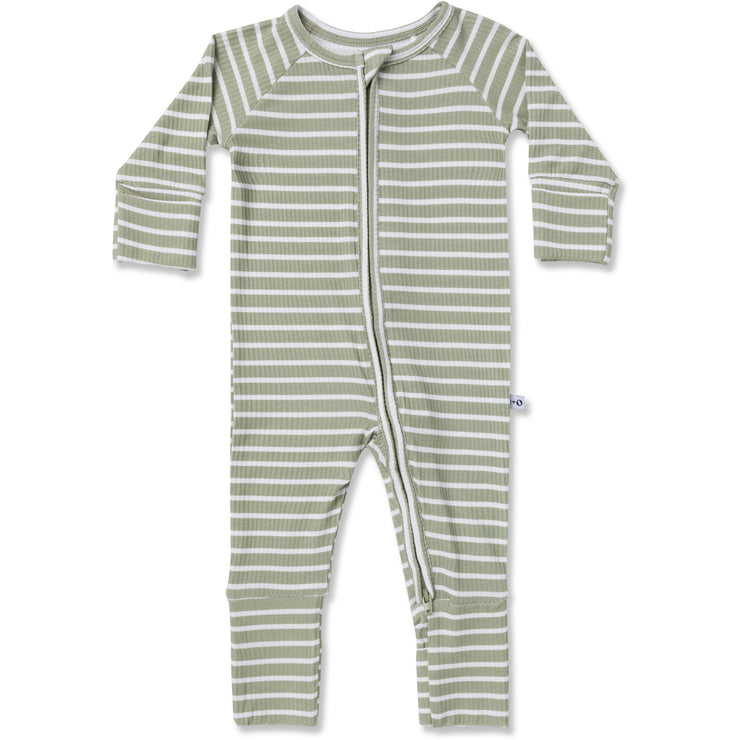 Olive Stripe Ribbed