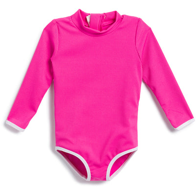 Girls One Piece Swimsuit - Pitaya