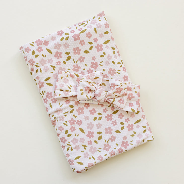 Blush Blooms Ribbed