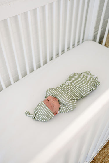 Olive Stripe Ribbed