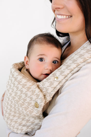 Beige Houndstooth