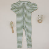 Olive Stripe Ribbed