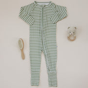Olive Stripe Ribbed