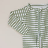Olive Stripe Ribbed