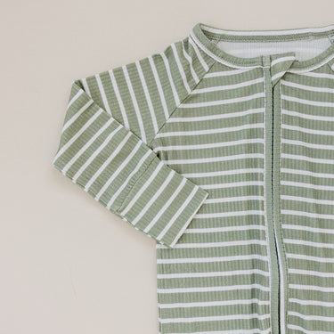 Olive Stripe Ribbed