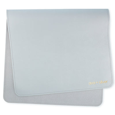 Vegan Leather Changing Mat | Blue - Default Title