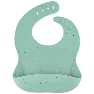 Silicone Bib - Mint Confetti
