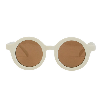 Kids Sunglasses - Cream Round