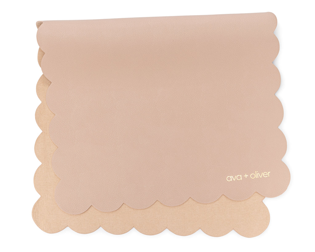 Vegan Leather Changing Mat  Pink Sand – Ava + Oliver